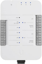 Ubiquiti UniFi Access Hub, Network Single Door Controller, 4x 1GbE Ports, 3x PoE Outputs, DIN-Rail Mounting, White | UA-Hub
