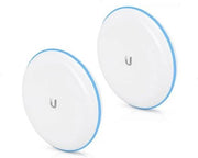 Ubiquiti UniFi Building-to-Building Bridge, 5GHz Redundancy, Wireless 60 GHz for Up to 1.7+ Gb/s, Built-In LED Rings, Supports UniFi Network Controller App, White | UBB- Bridge